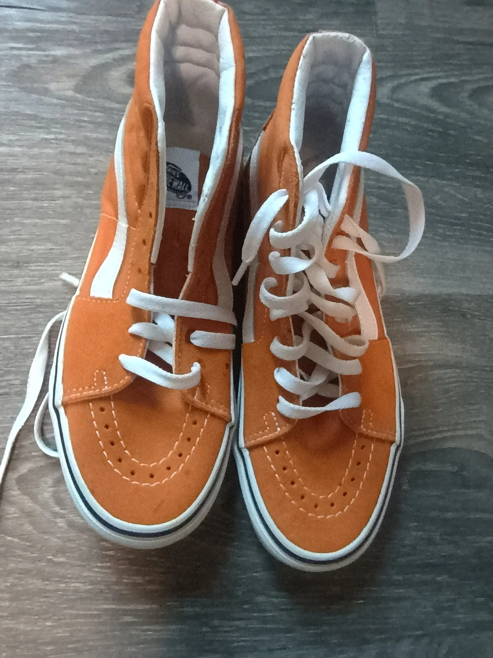 Vans Burnt Orange High-Top Skate Sneakers, Like New Condition, Size W7, M5.5
